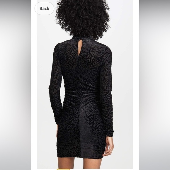 NWT LIKELY Leopard Burnout Wylie Mini Dress in Black 🖤 size 4 - Picture 4 of 6